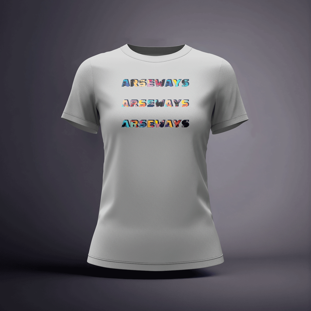 CraicTee-Arsways Irish Slang Colorful Text Tee 100% Premium Cotton - Image 5