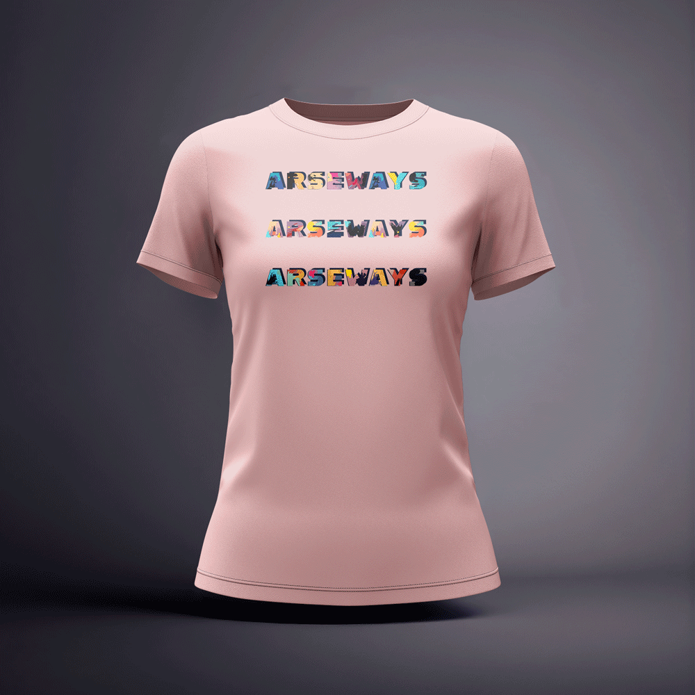 CraicTee-Arsways Irish Slang Colorful Text Tee 100% Premium Cotton - Image 6