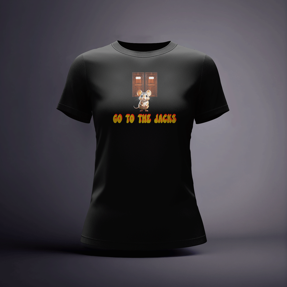 CraicTee-Go To The Jacks Mouse Tee | Premium 100% Cotton DTF Irish Slang Shirt - Image 4