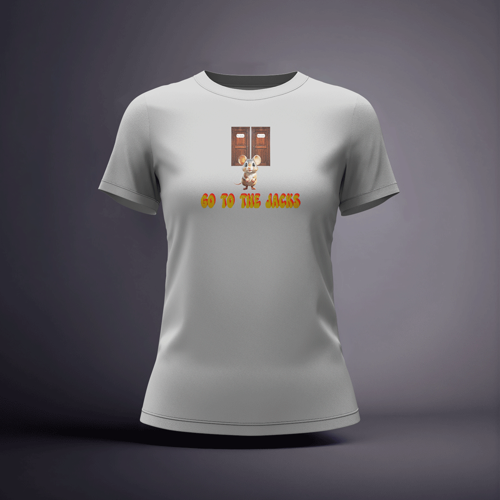 CraicTee-Go To The Jacks Mouse Tee | Premium 100% Cotton DTF Irish Slang Shirt - Image 5