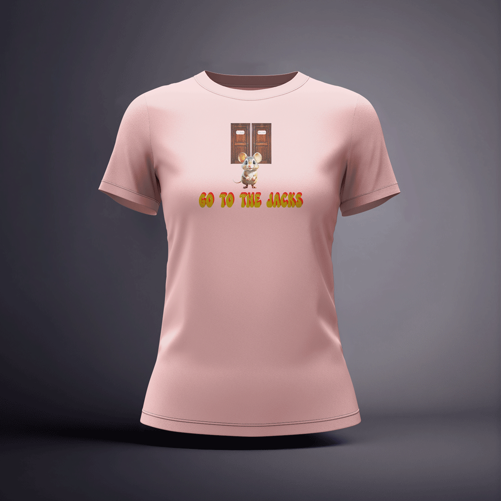 CraicTee-Go To The Jacks Mouse Tee | Premium 100% Cotton DTF Irish Slang Shirt - Image 6